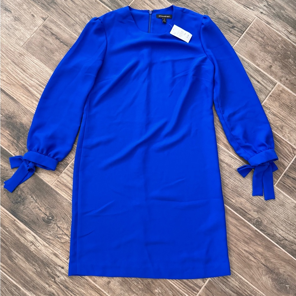 Banana Republic Royal Blue Long Sleeve Dress